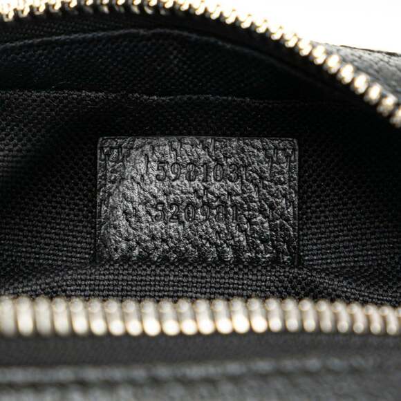 GUCCI Authentic Black Leather Shoulder Bag - Picture 8 of 10